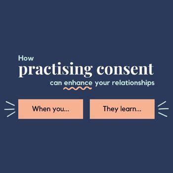Practising Consent Poster High School Sex Education By Mackenzie Mountford