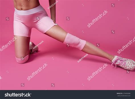 Beautiful Sexy Blonde Woman Perfect Athletic Stock Photo 279496988 Shutterstock