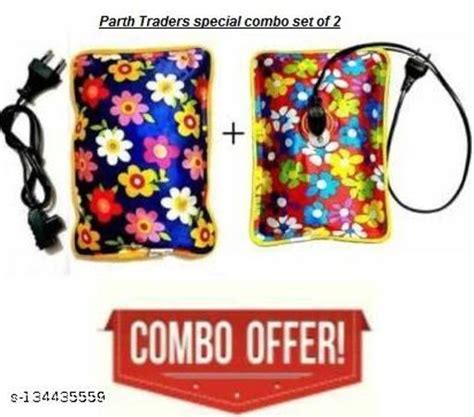 Electric Gel Bottle Pouch Massager Hot Water Bag In Many Colours And Designs