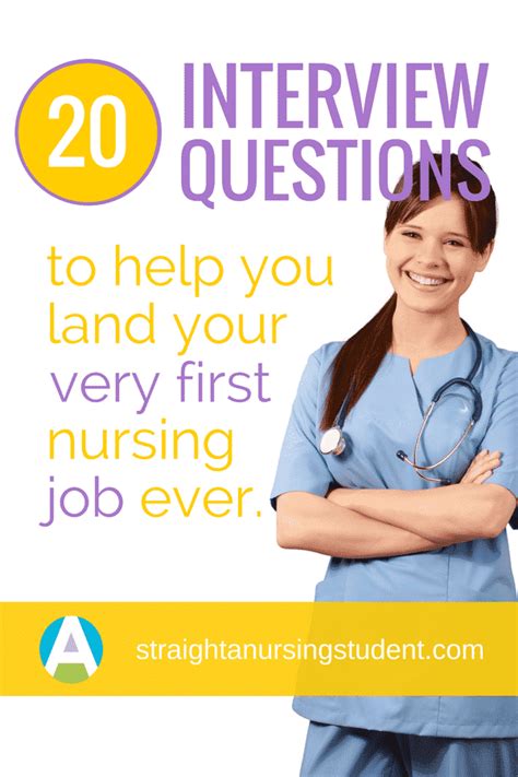 20 Interview Questions For Your First Nursing Job Straight A Nursing