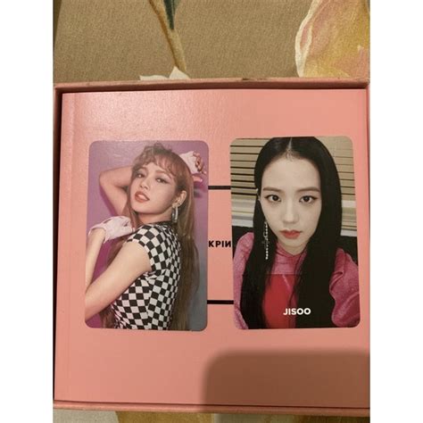 Jual Photocard Officiall BlackPink Square Up Pink Ver Lisa Jisoo