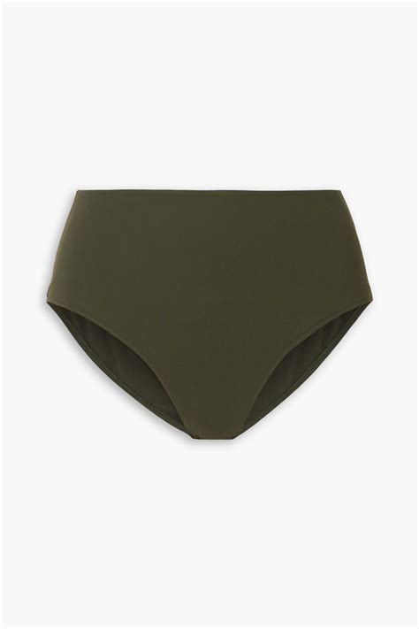 Buy TOTÊME Highrise Bikini Briefs Dark Green At 54 Off Editorialist