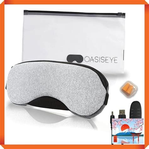 Hot Eye Mask Usb Electric Heating Eye Mask Steam Soft Velour Material Reusable Storage Bag With