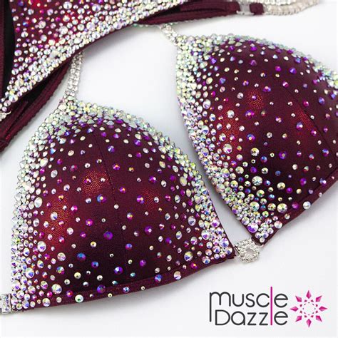 Ruby Red Competition Bikini CB Etsy