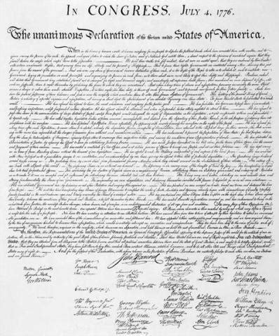 Declaration of Independence - Signatures