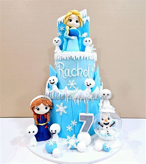Frozen Elsa Anna Cake Food And Drinks Homemade Bakes On Carousell