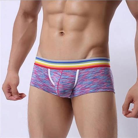 Sous V Tement Boxer Pour Homme Type U Purple Couleur Blanc