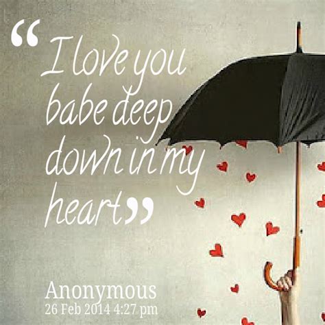 I Love You Babe Quotes QuotesGram