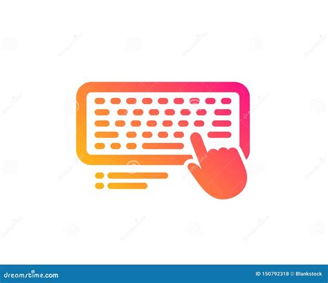 Icono Del Teclado Muestra Del Dispositivo Del Componente De Ordenador