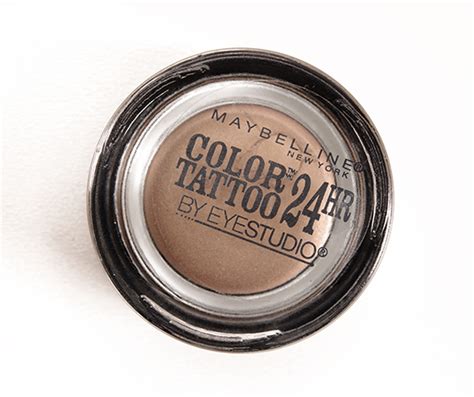Maybelline Nude Compliment 90 Color Tattoo 24 Hour Eyeshadow Review Swatches