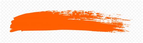 HD Orange Paint Brush Effect PNG Citypng