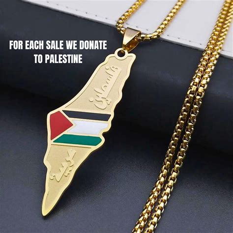 palestine necklace gold palestine chain palestine bracelet etsy