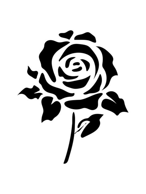 Printable Rose Stencils