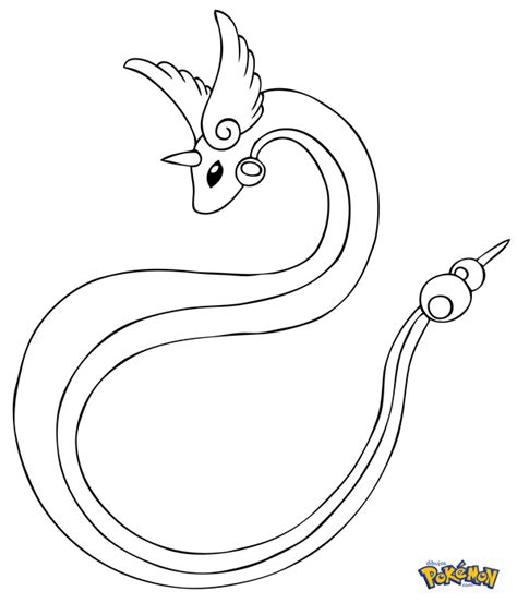 Dragonair Pokemon Coloring Page Coloring Pages