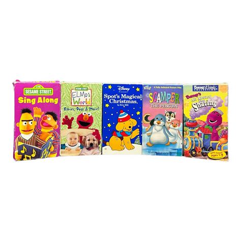 Sesame Street Vhs Tapes Lot