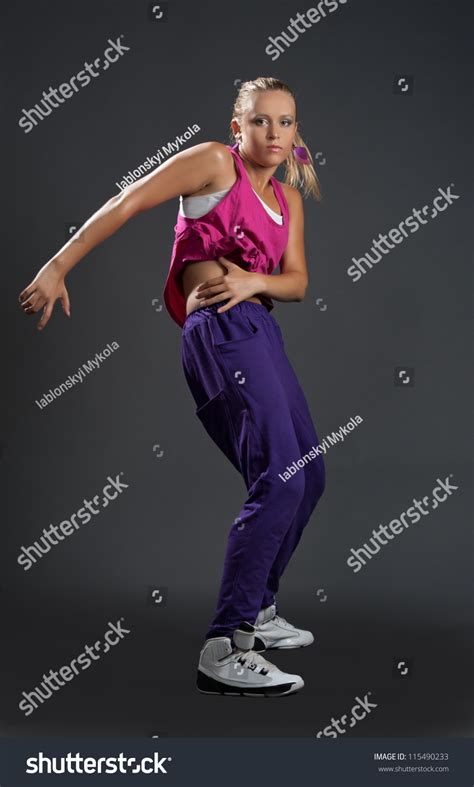 Beautiful Sexy Blonde Girl Sports Clothes Stock Photo Shutterstock