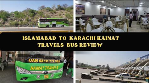 ISLAMABAD TO KARACHI Bus Service L KAINAT TRAVELS Bus Review