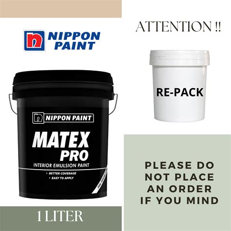 nippon matex pro  repack  white wall ceiling paint touch