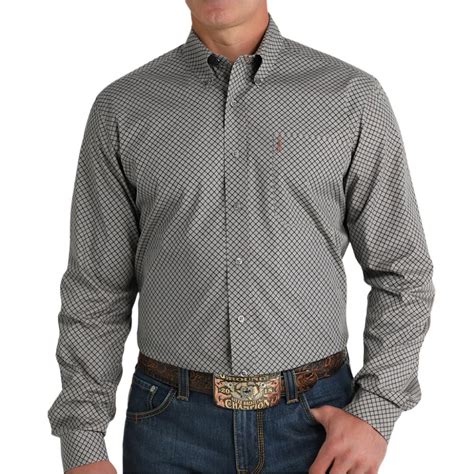 Cinch Men S Modern Fit Geo Print Shirt Teskeys