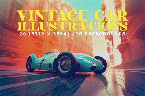 20 Vintage Car Illustrations | Transportation Illustrations ~ Creative ...