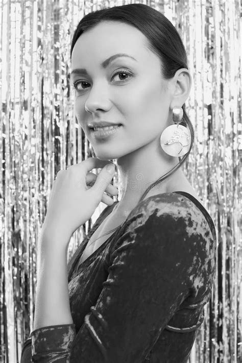 Gorgeous Elegant Brunette Latin Woman Wearing Fashion Dress Stock Photo Image Of Clothes Body