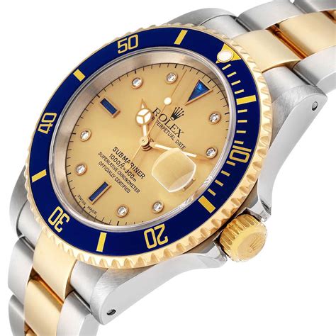 Rolex Submariner Steel And Gold Two Tone 16613 Stock 51132