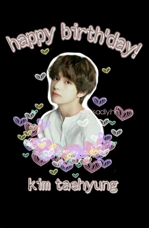 Taehyung Birthday Happpy Birthday Bts Cumpleaños Fotos De Coreanos