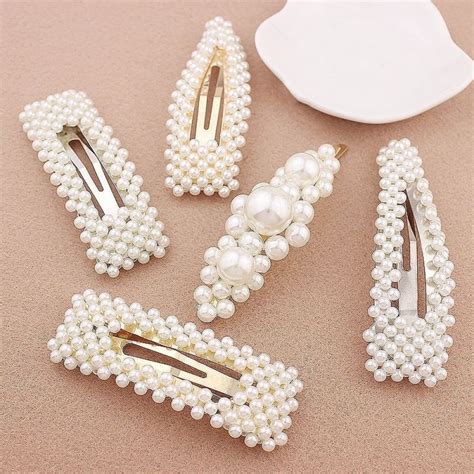 Women’s Simulated Pearl Barrette Hair Pin | Hair accessories for women ...