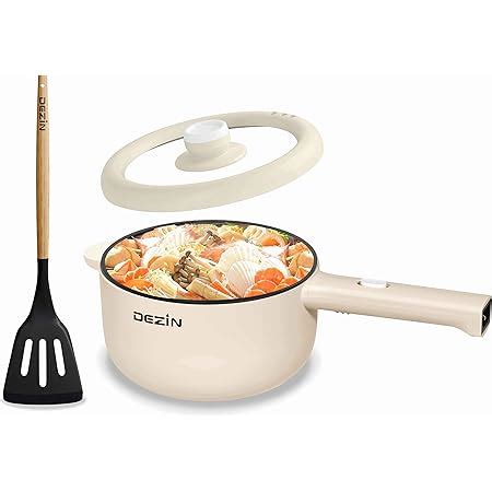 Amazon Dezin Hot Pot Electric Upgraded Non Stick Saut Pan Rapid Noodles Electric Pot L