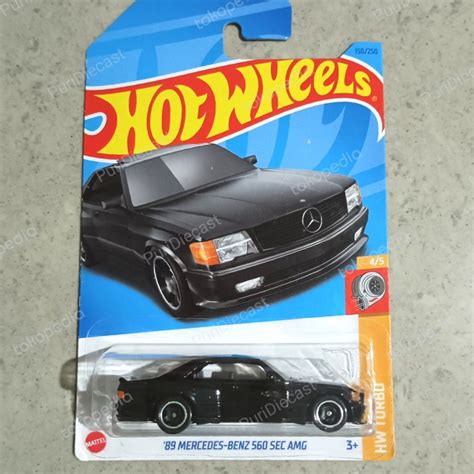 Jual HOT WHEELS HOTWHEELS 89 MERCEDES BENZ 560 SEC AMG HW TURBO BLACK Kota Semarang