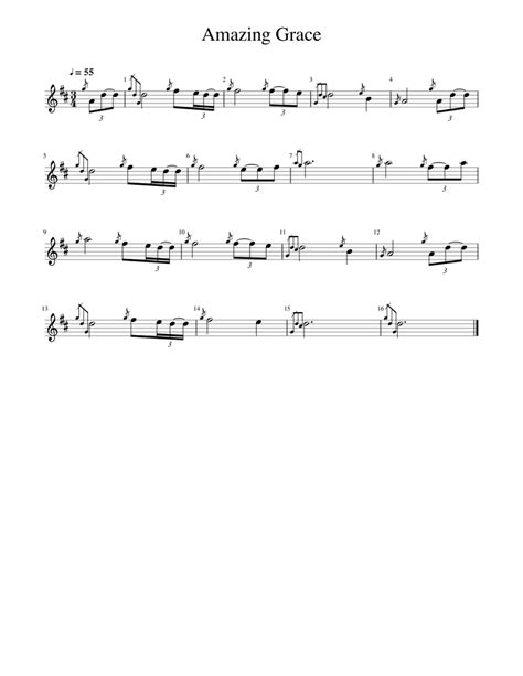 Amazing Grace Sheet Music For Bagpipe Download Free In Pdf Or Midi