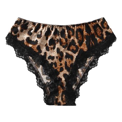 Femmes L Opard Dentelle Lingerie G String Slips Sous V Tements Culottes