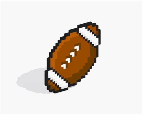 How to Make a Pixel Art Football - Mega Voxels