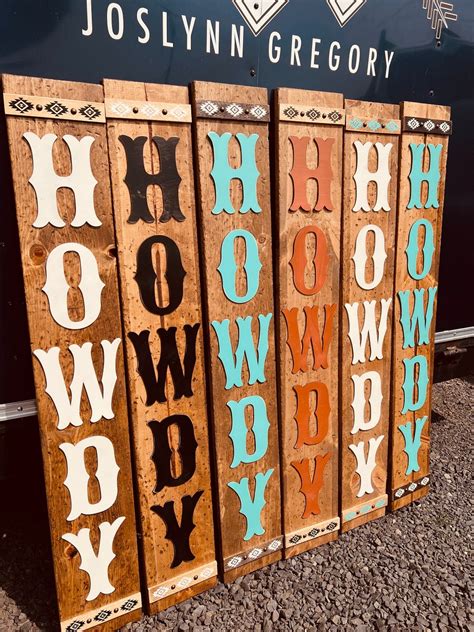 Outdoor Howdy Sign Made To Order Etsy