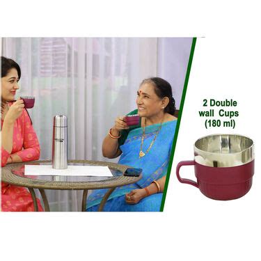 Buy Hours Hot Or Cold Insulated Flask Ml Double Wall Cups IF C Online At Best