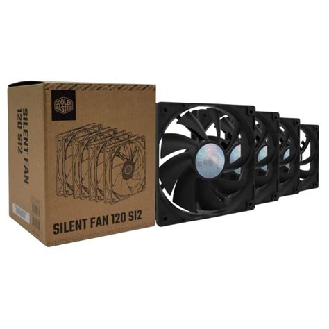 Cooler Master Silent Fan 120 SI2 120mm Case Fan 4 in 1 Value Pack ...