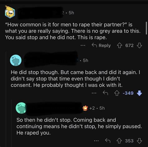 In A Post On How Common Is Sex Without Consent From Your Partner R DownvotedToOblivion
