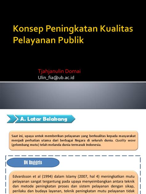 Konsep Peningkatan Kualitas Pelayanan Publik Pdf