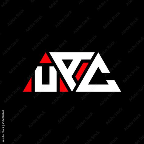 Uac Triangle Letter Logo Design With Triangle Shape Uac Triangle Logo