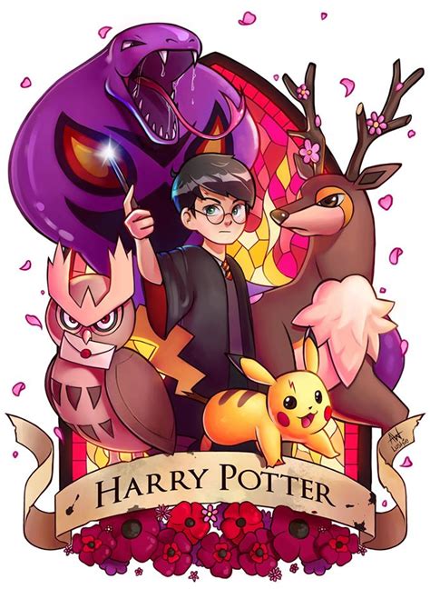 Harry Potter Pokemon Crossover Fan Art