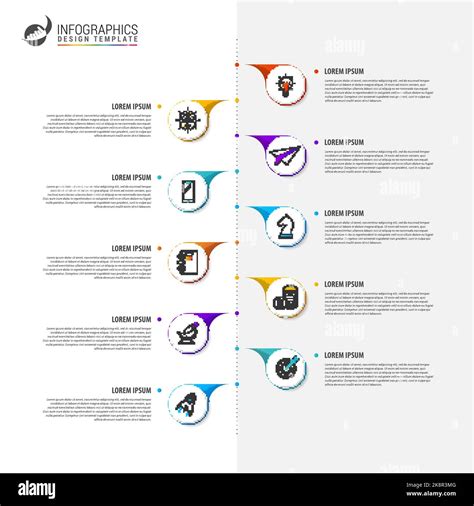 Concepto De Línea De Tiempo Plantilla De Diseño Infográfico Con 10 Pasos Ilustración Vectorial