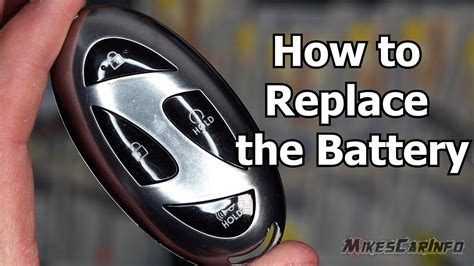 👉hyundai Key Fob How To Replace The Battery Youtube