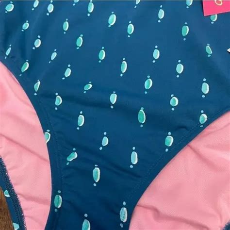 Lilly Pulitzer Macaw Blue Coconut Row Dot Swimsuit Bikini Bottom Size Nwt New With Tags