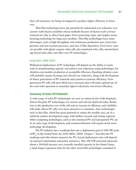 3 Renewable Electricity Generation Technologies Electricity From