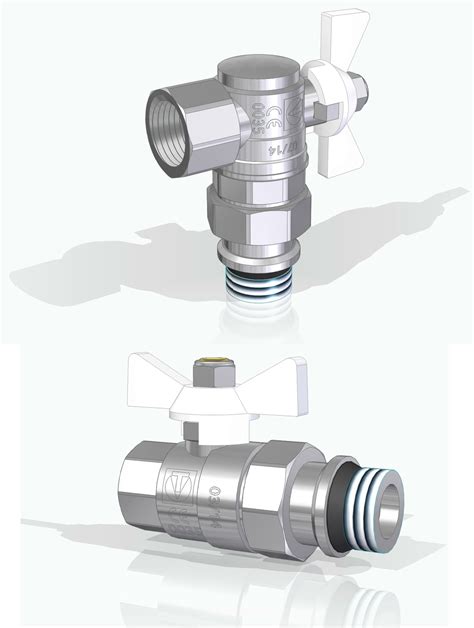 Краны шаровые Valtec VT.227.NRW.04 и VT.228.NRW.04 - Чертежи, 3D Модели ...
