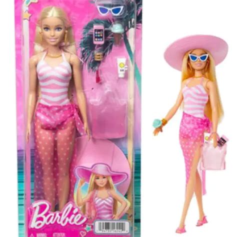 Barbie Blonde Doll With Swimsuit And Beach Themed Accessories Hpl Where Every Smile Counts