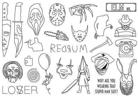 REDRUM Ready-to-use Tattoo Stencils Handpoke - Etsy