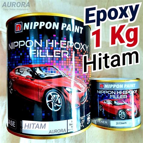 Nippon Hi Epoxy Filler Black 1Kg Epoxy Hitam Nippe Untuk Dasaran Cat