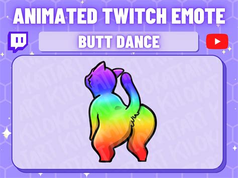 Animé Rave Cat Twerk Emote Kawaii Twitch Discord Etsy France