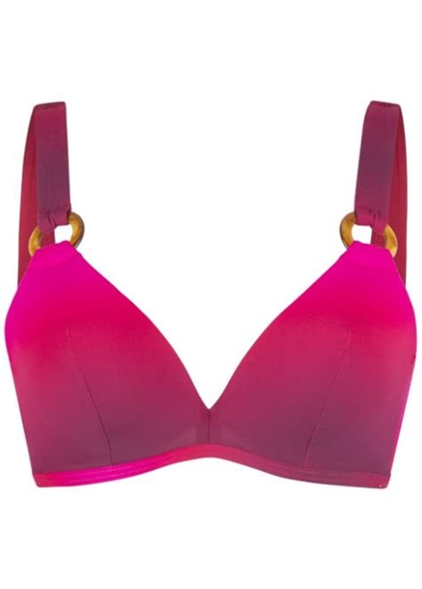 Lingadore Orchid Red Padded Triangle Bikini Top Underwraps Lingerie